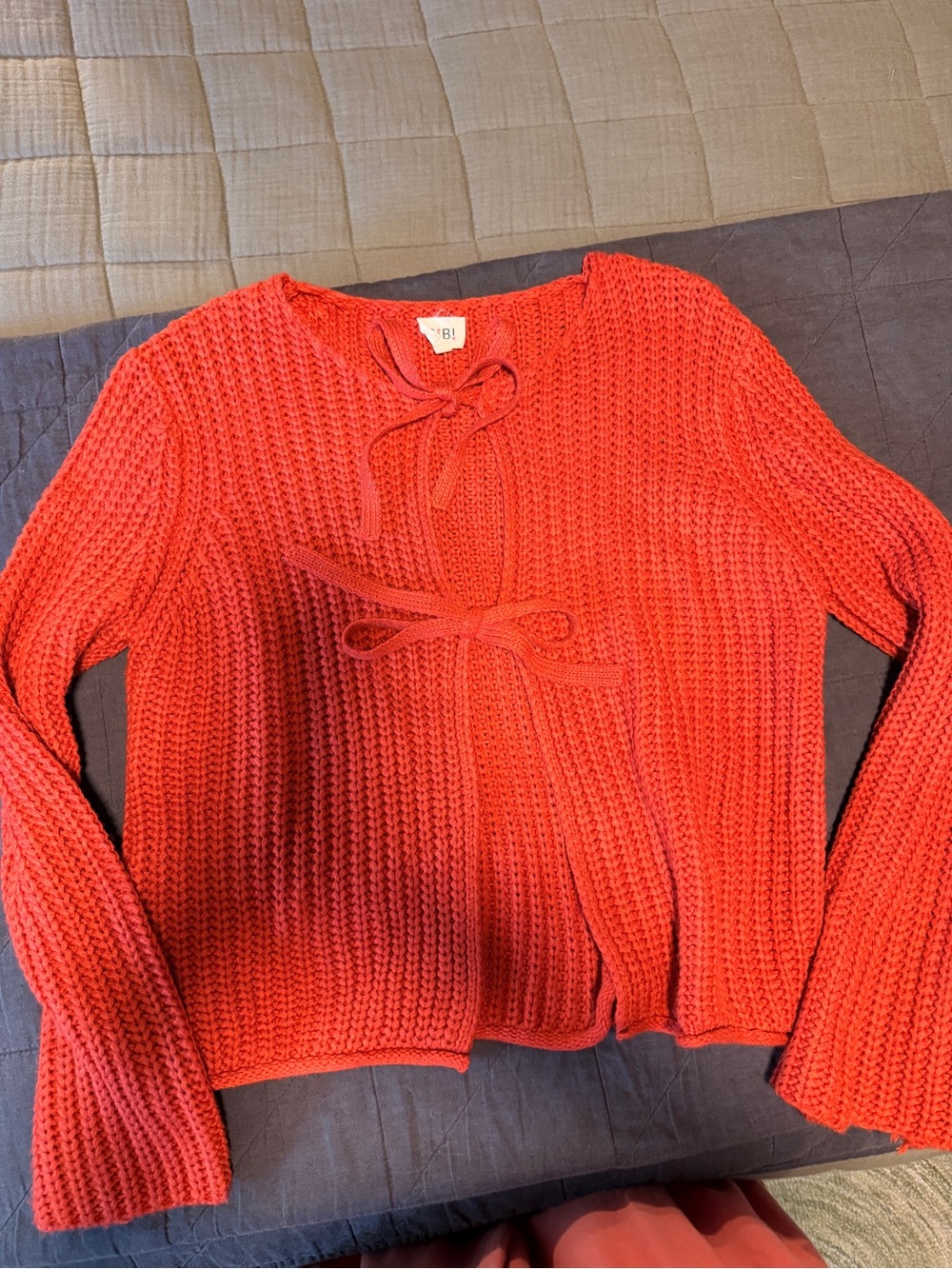 Tie-Front Women's Sweater